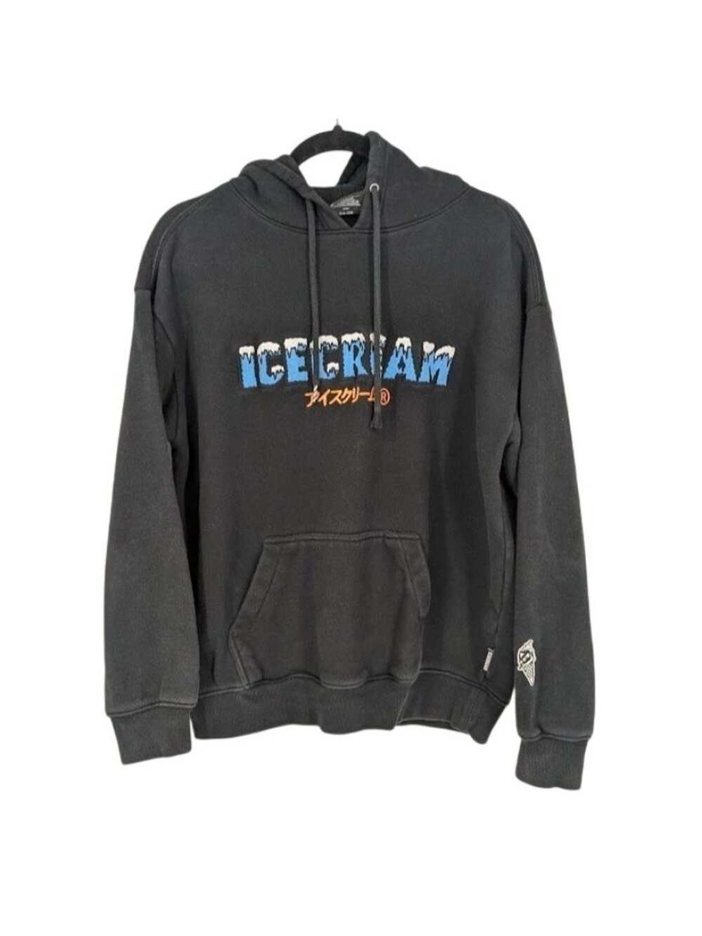 Icecream Graphic Hoodie Ice Cream Logo Streetwear Skater Urban Pullover Medium